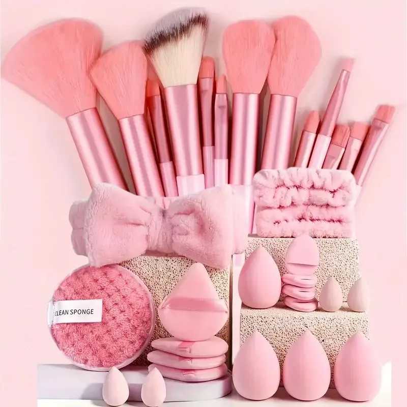 13/33pcs Professional Makeup Brush Set with Accessories for Combination Skin- Featuring Soft BrushesSuitable for Beginners Z260408