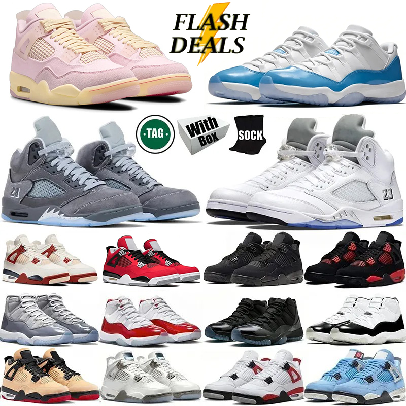 Basketball Shoes j4 Jump mans 4s 5s 11s designer 4 Iced Carmine Nigel Sylvester x Brick After Brick Black Cat 5 White Metallic Comic Men Women trainers Sneakers