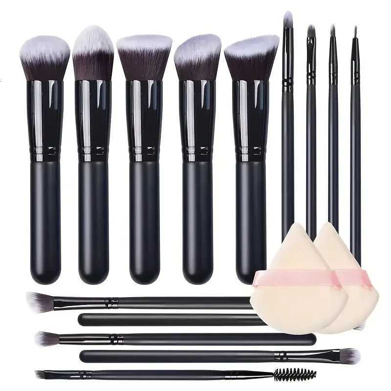 14PCS Makeup Brushes Set Professional Foundation Eye Shadow Concealers Blending Blush Brush Kabuki Soft Fluffy Women Beauty Tool Z260408