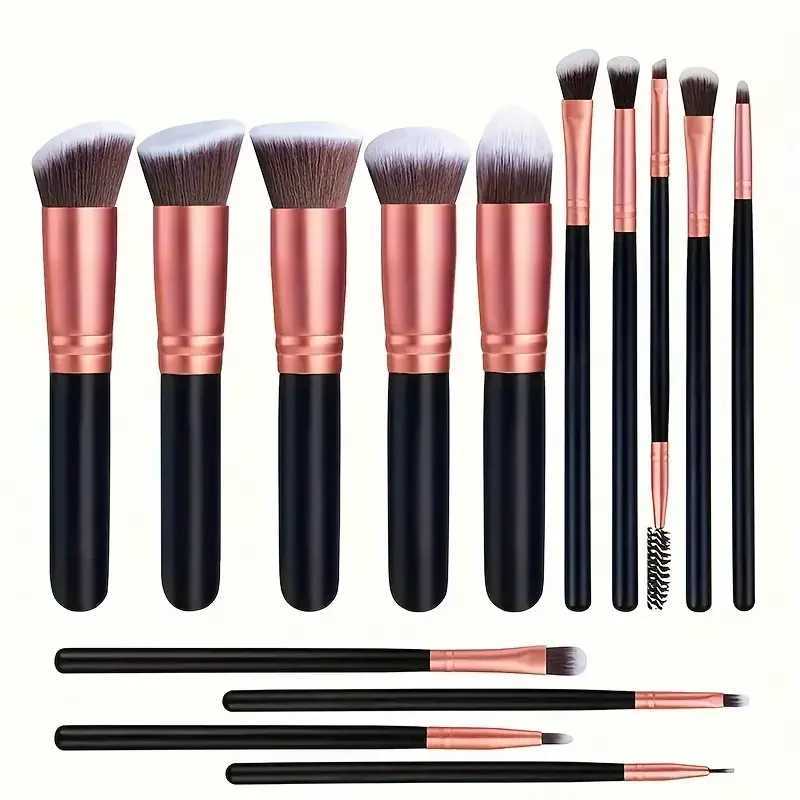14PCS Makeup Brushes Set Professional Foundation Eye Shadow Concealers Blending Blush Brush Kabuki Soft Fluffy Women Beauty Tool Z260408
