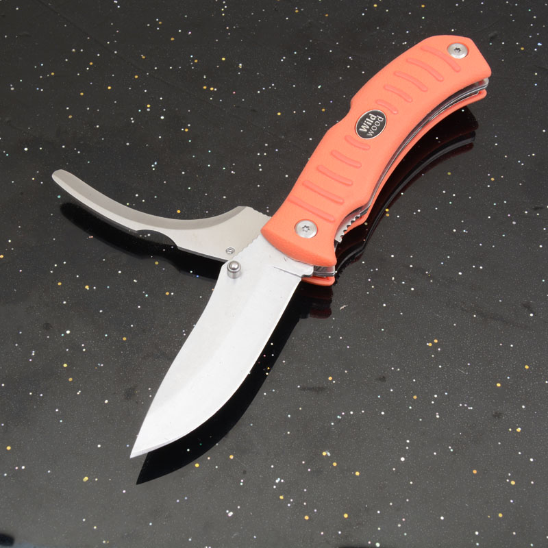 Top Quality G6415 Survival Folding Knife 8Cr13Mov Satin Blade GRN Handle Outdoor Camping Hiking EDC Pocket Knives