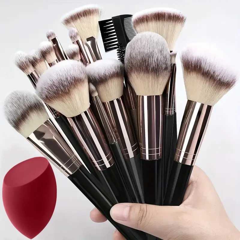 Professional 3-20PCS Makeup Brushes Set Soft fluffy brushes for foundation eyeshadow concealer blending blush kabuki i Z260408