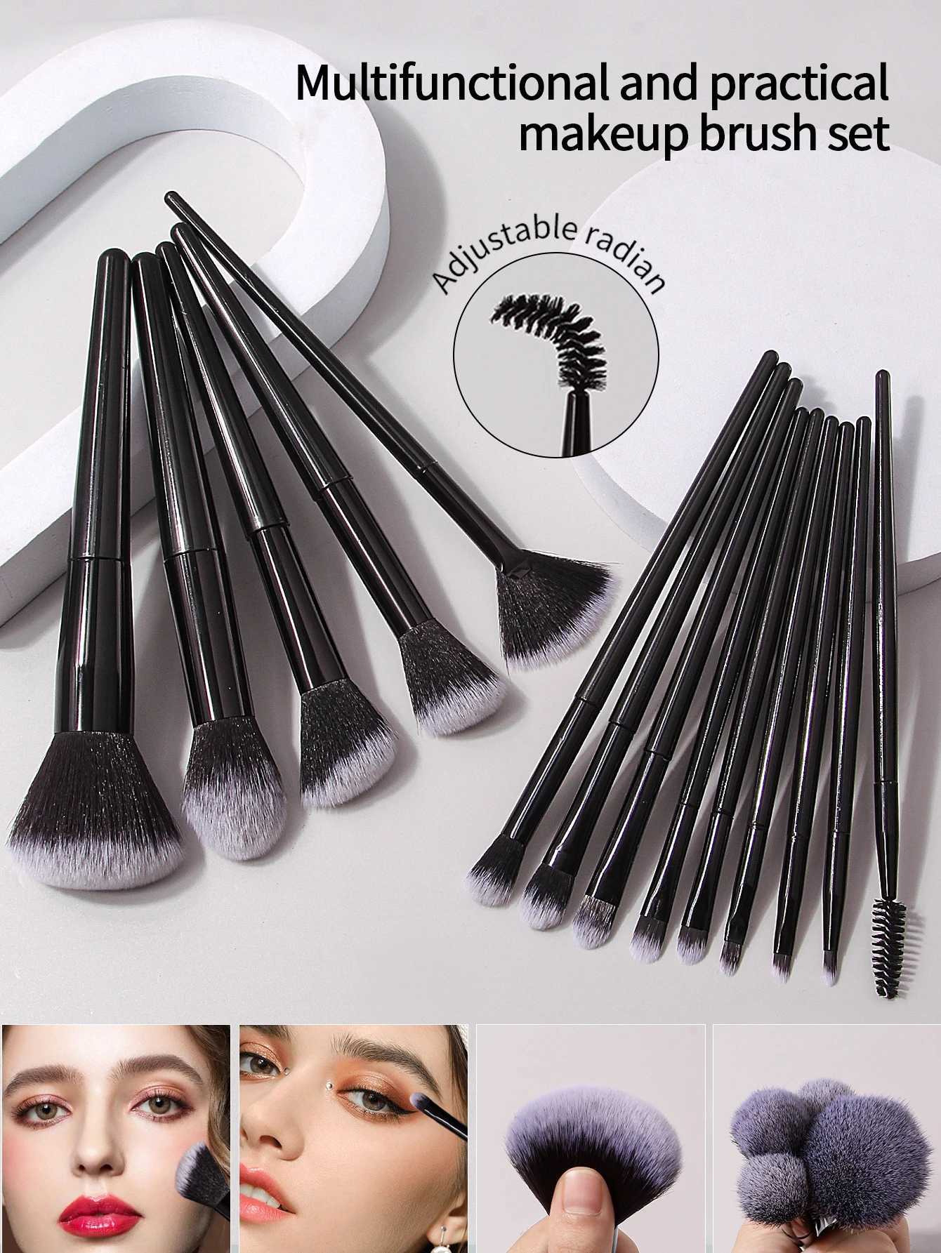 27/14/9/1PCS professional makeup brush set 14 makeup brushes makeup sponge powder puffmakeup bageyebrow razorcleaning tools Z260408