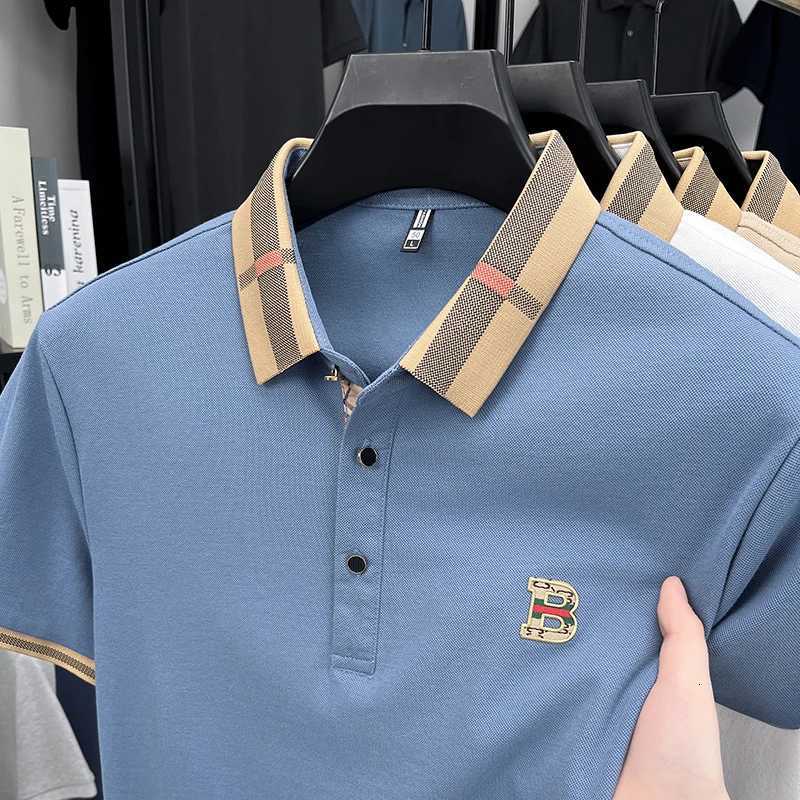 Summer mens golf fashion 2025 short sleeved polo shirt high-end design exquisite ice silk embroidery breathable T-shirtT260408