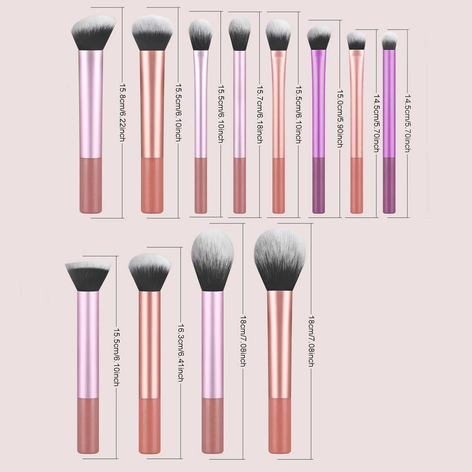 Makeup Brush Sets12pcs Creative Professional Multifunctional Cosmetic Brushes For Making Up Supply Z260408