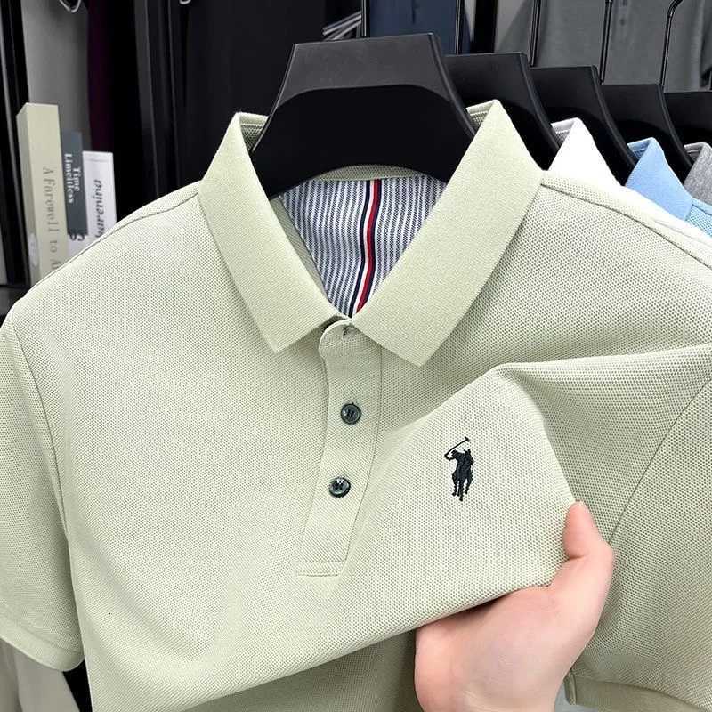 100cotton short sleeve polo shirt mens summer fashion classic Paul luxury brand custom embroidery casual business golf T-shirtT260408