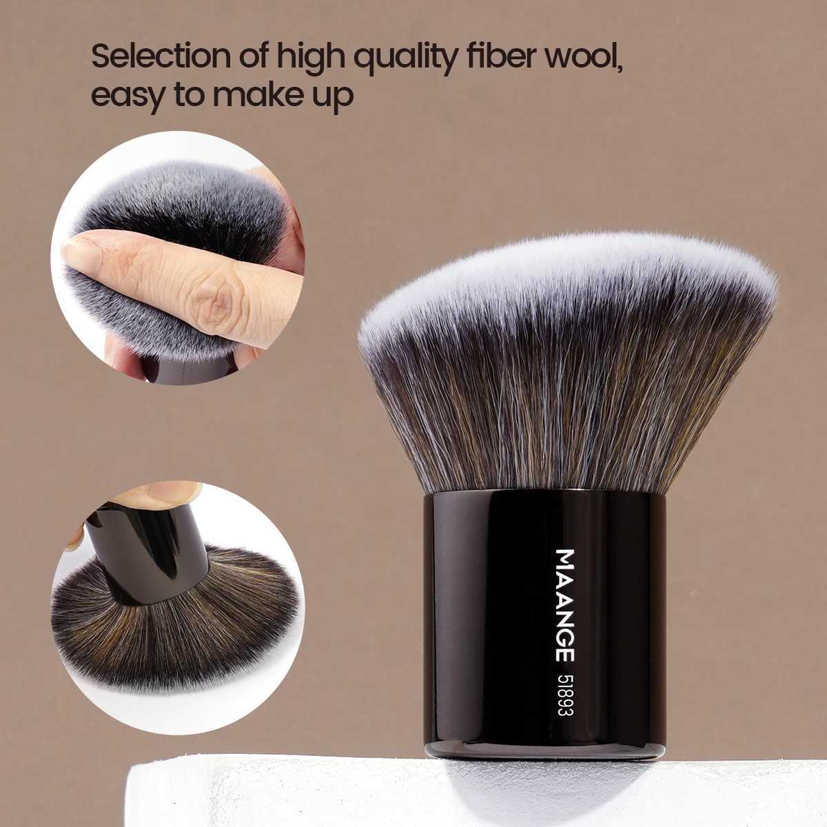 MAANGE 7pcs/set Flawless Makeup Brush Double Ended Foundation Brush for Blending Liquid Cream Powder Soft Dense Hair Makeup Tool Z260408