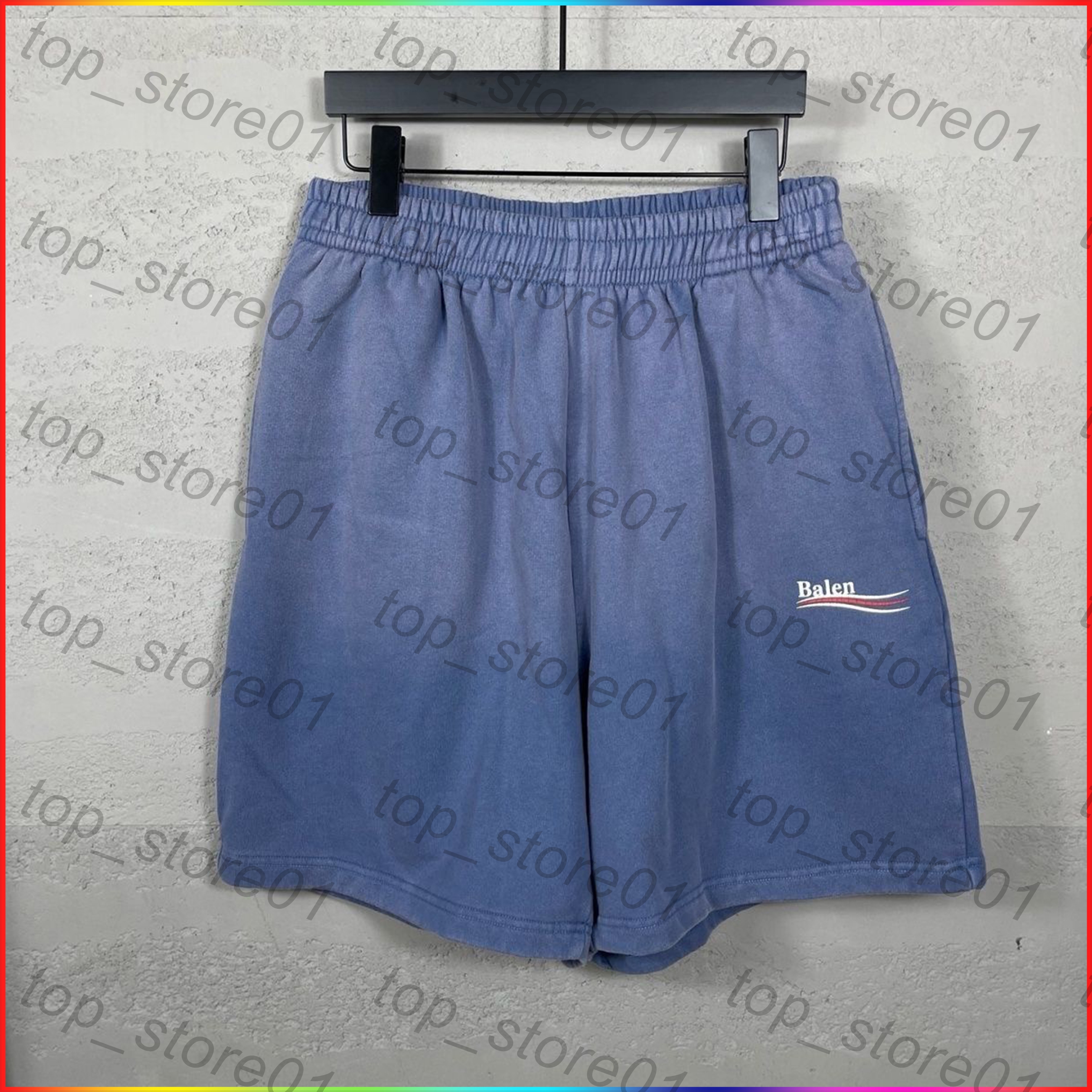 26ss New Summer Mens Plus Size Designer Shorts Europe France Top Sell Luxury swim shorts Embroidered Letter Shorts T shirt Paris Fashion Street Women Loose Casual Tee