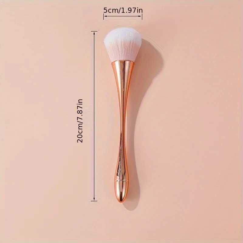 Rose Golden Fan Makeup BrushCosmetic Brush Loose Powder Brush Highlighting Brush Blush Brush-Soft Hair Makeup Fixing Z260408