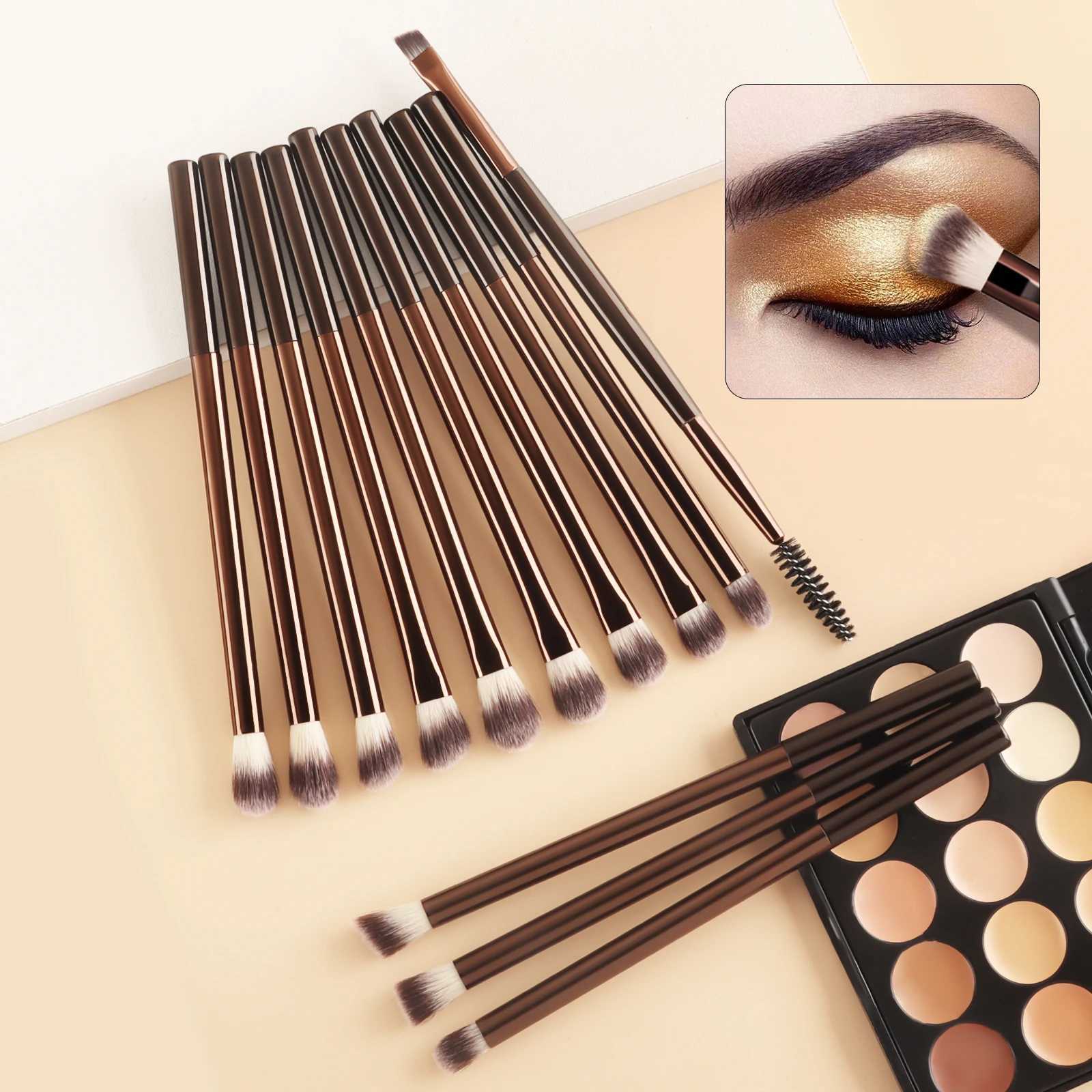 20pcs Makeup Brush Set Including Powder Brush Blush Brush Highlighter Brush Eyeshadow Brush Lash Brush Eyeliner Brush Z260408