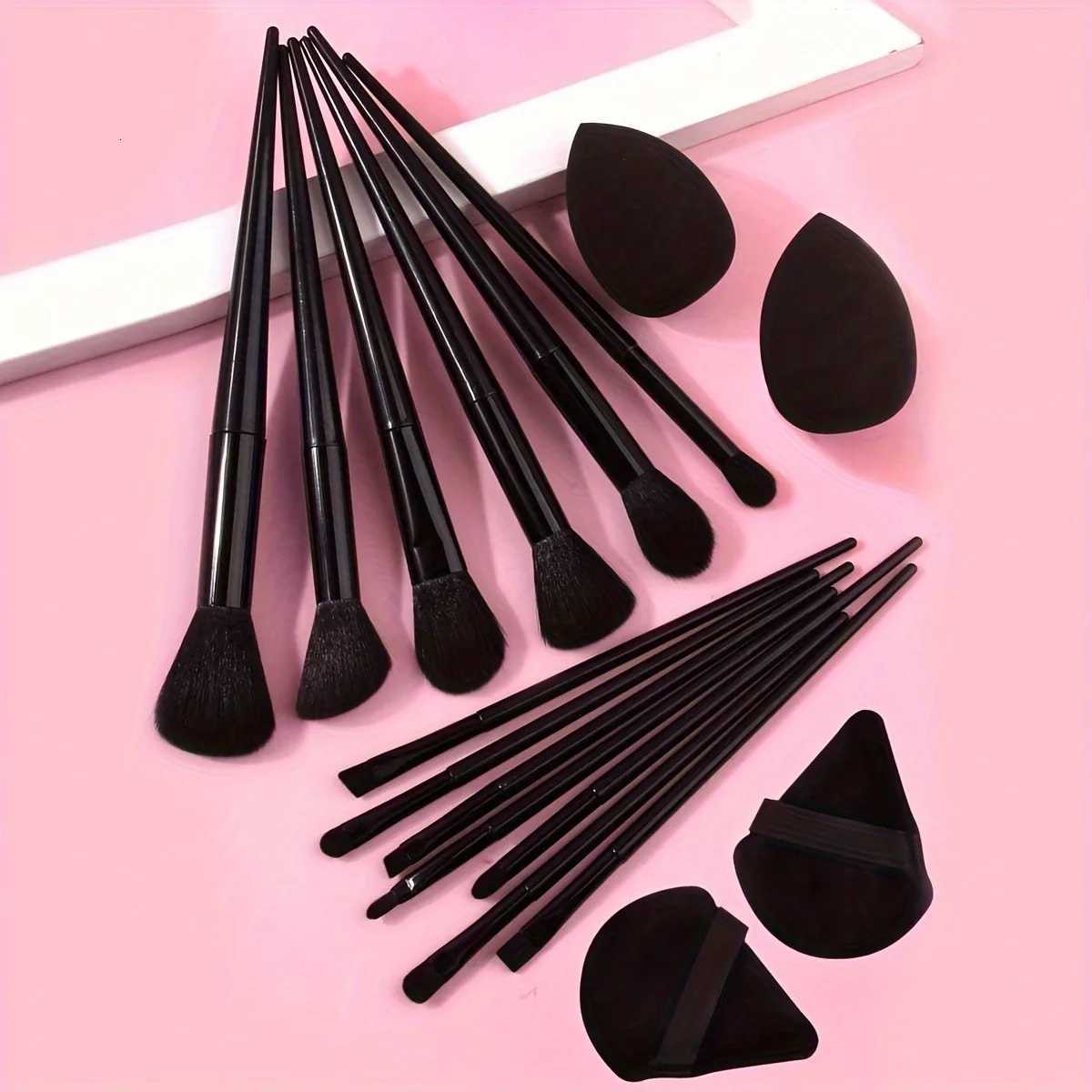 13-Piece Professional Makeup Brush Set with Pouch - Ultra Soft Synthetic Bristles Travel Friendly Perfect Gift for Women Z260408