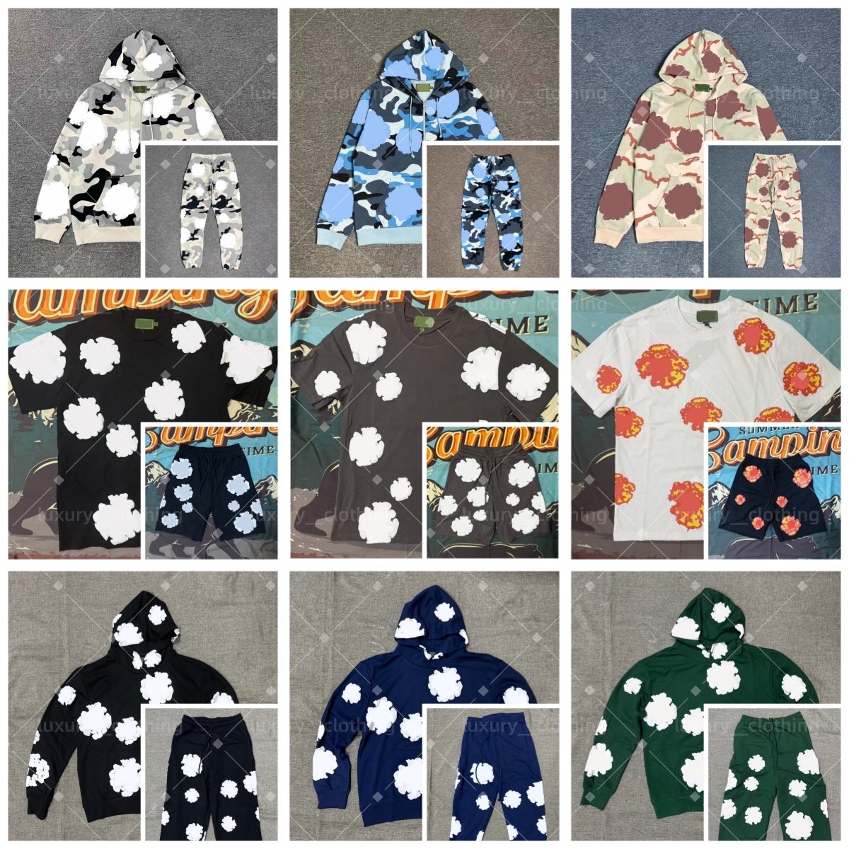 Designer High Quality Hoodie Men's Cotton Wreath Sportswear Unisex Hoodie Design Fashionable Hip Hop Short Sleeve Shorts Sweatshirt