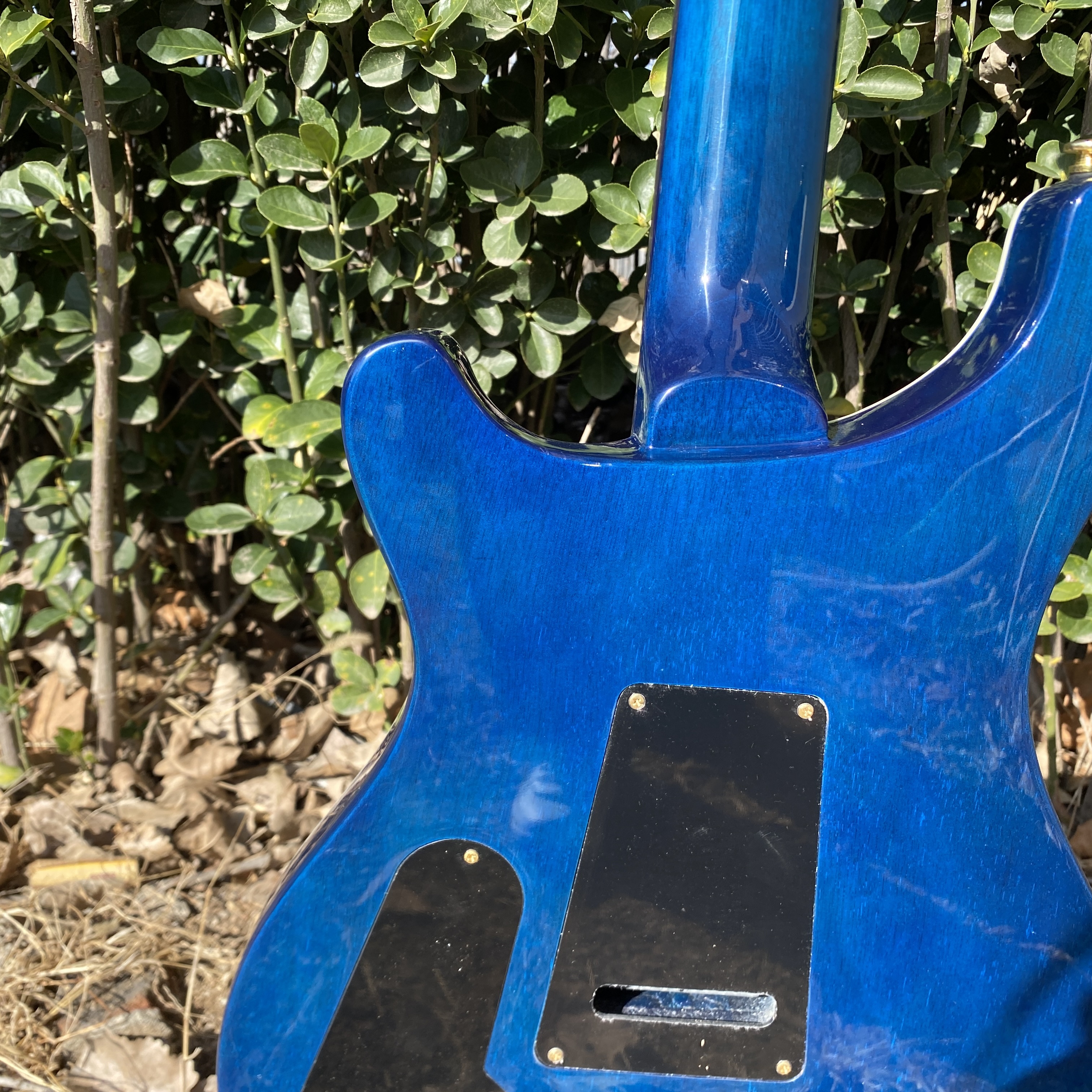 Blue dragon 24 frets electric guitar, solid body, rosewood fingerboard, 6 strings, HH pickup, gold hardware,