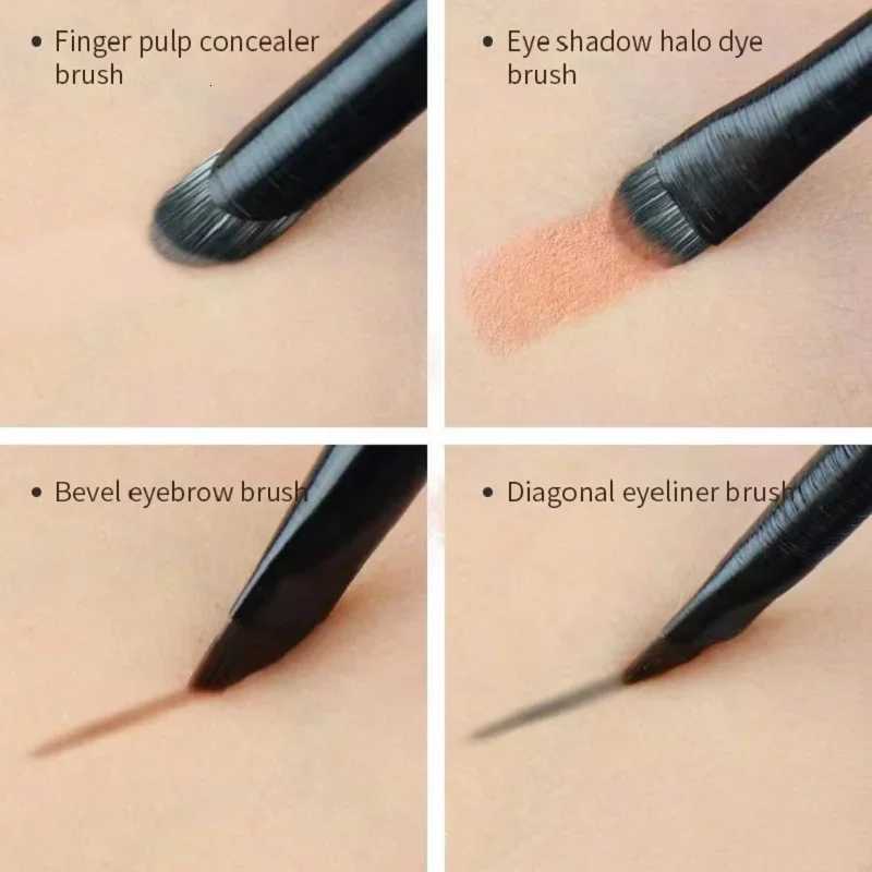 6PCS Eyes Makeup Brushes Set Professional Soft Contouring Eyeshadow Eyeliner Eyebrow Brush Women Facial Beauty Cosmetic Tool Z260408