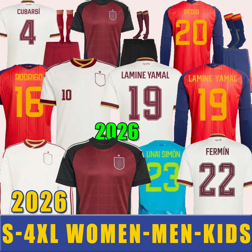 2026 2027 S-4XL World Cup SpAiNS Soccer Jerseys PEDRI GAVI LAMINE YAMAL MORATA Carvajal OLMO FERRAN RODRIGO Jersey SPANISH Men Kid Kit Football Shirt