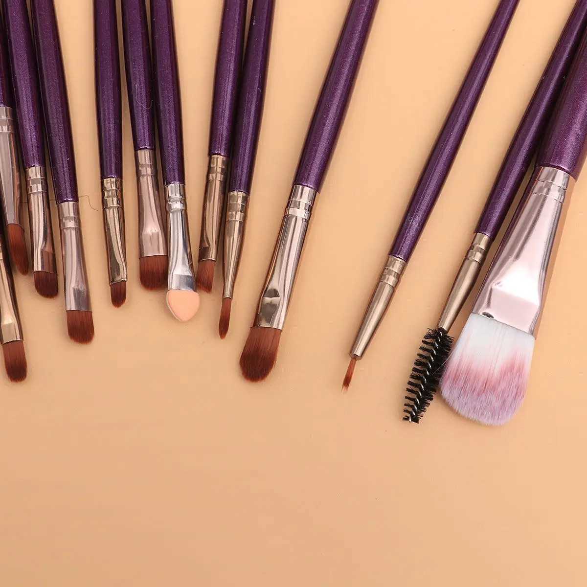 15Pcs Professional Makeup Brush Set Brush Kit Nylon Bristles Plastic Handle Face Powder Eye Tools for Women Daily Z260408