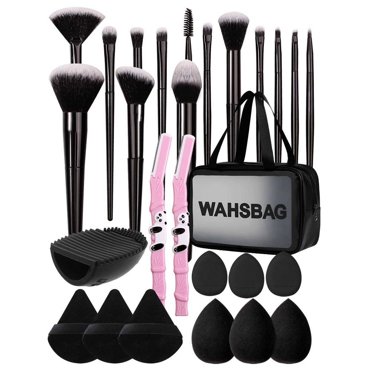 27/14/9/1PCS professional makeup brush set 14 makeup brushes makeup sponge powder puffmakeup bageyebrow razorcleaning tools Z260408