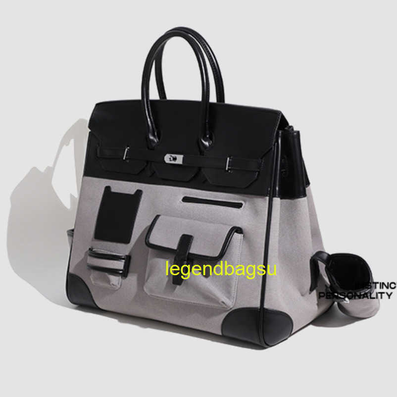 Designer Bag Mens Handbags 46cm Cargo Tote Bag Unisex Travel Bags Trendy Travel Bag Mens Handbag Platinum Bag One Shoulder Crossbody Bag Business Compute Goodsfr7 NS
