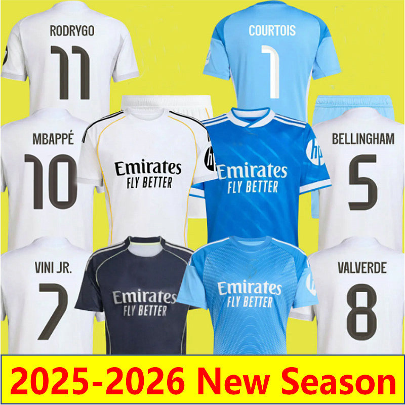 2025 MBAPPE BELLINGHAM soccer jerseys CAMAVINGA Fans Player 25 26 HOME AWAY MODRIC VINI JR football shirt VALVERDE TCHOUAMENI camisetas de futol men kids uniforms
