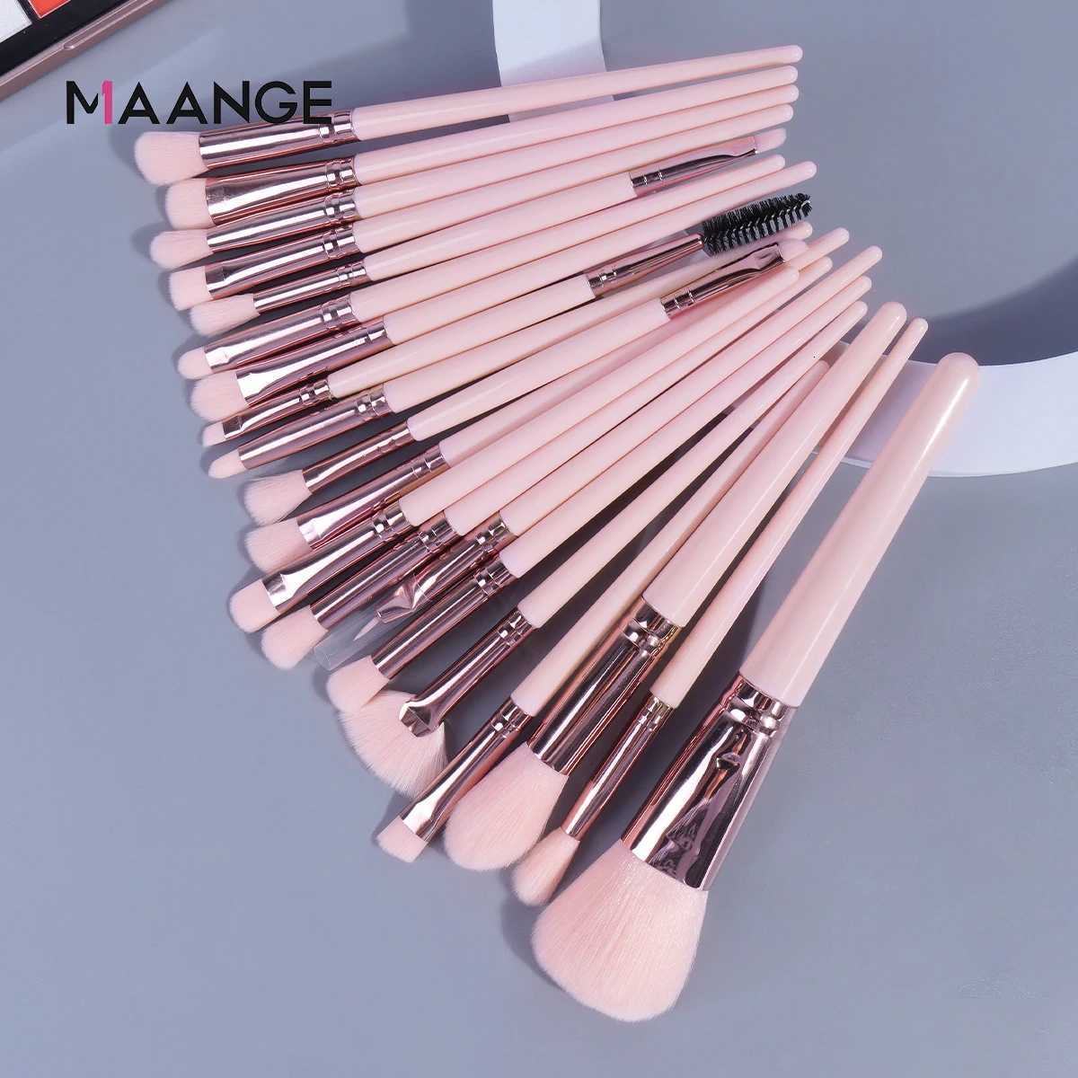 MAANGE 20Pcs Makeup Brushes Set Foundation Concealer Eyeshadow Professional Makeup Tools Suitable for Beginners Ladies Gift Z260408