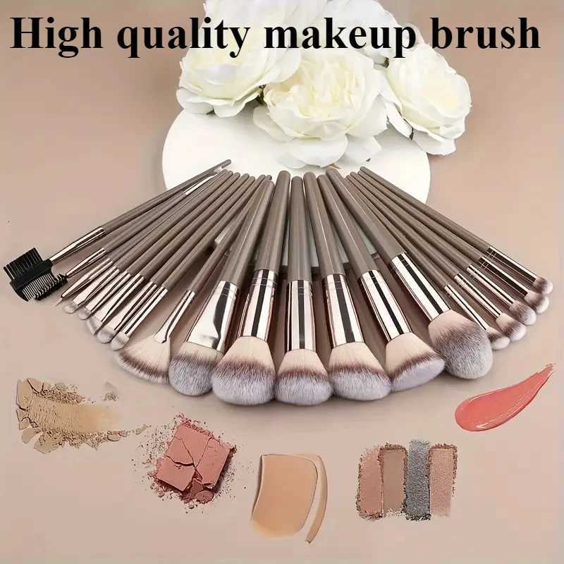 13PCS Vegan Makeup Brush Set-Rose Gold Luxury Brushes with Hybrid Fiber BristlesGift Pouch Cruelty-Free Kit for Beginners/Pros Z260408