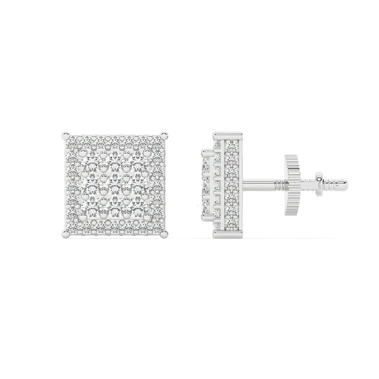 925 Silver Star Stud Earrings VVS Moissanite Jewelry VVS Moissanite Diamond Stud Cute Style IGI Certified Earrings for Women Men