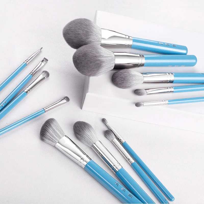 MyDestiny Blue Iris 13pcs Makeup Brush SetKit Super Soft Fiber High Quality FaceEye Foundation Eyeshadow Powder Brush Z260408