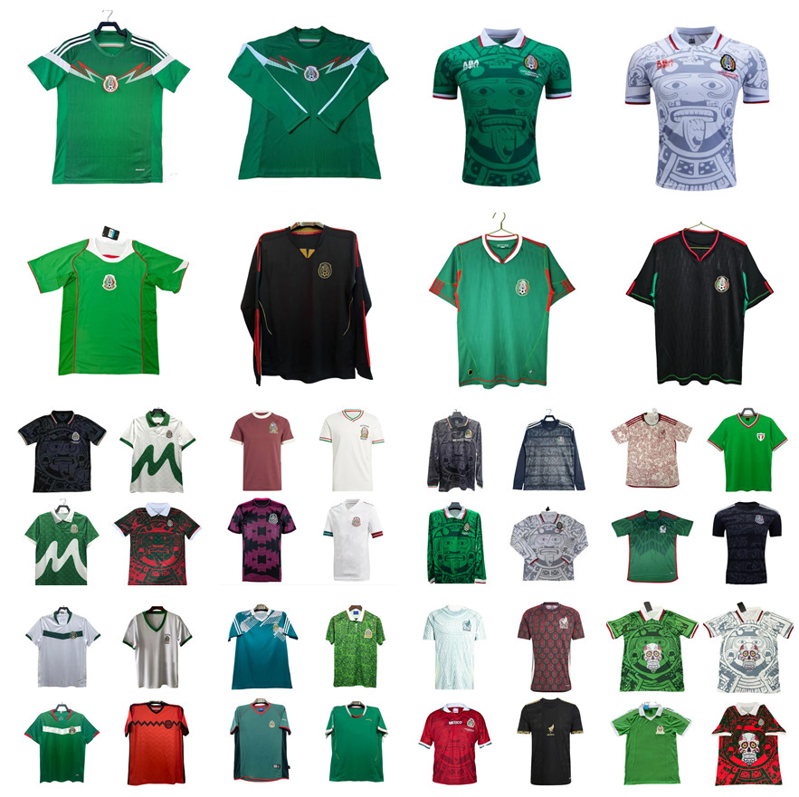 1994 1995 1997 1998 2004 2006 2010 2011 2013 2014 MEXICO Retro Soccer Jerseys CHICHARITO C.BLANCO J.HERNANDEZ R.MARQUEZ Hernandez G.DOS SANTOS vintage football shirt
