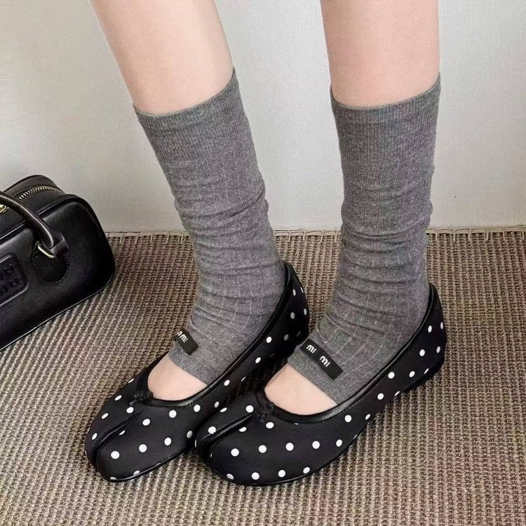 Ddmysports French Style Flat Soled Niche Women S Loafers New Spring Summer Low Cut Versatile Split Toe Granny Shoes Outdoor