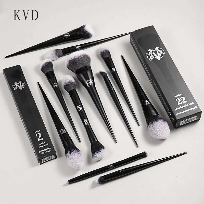 Kat Von D Makeup Brush Set Kit Foundation Blush Highlight Concealer Powder Sculpting Eyeshadow Brush KVD Brand Makeup Brush Z260408