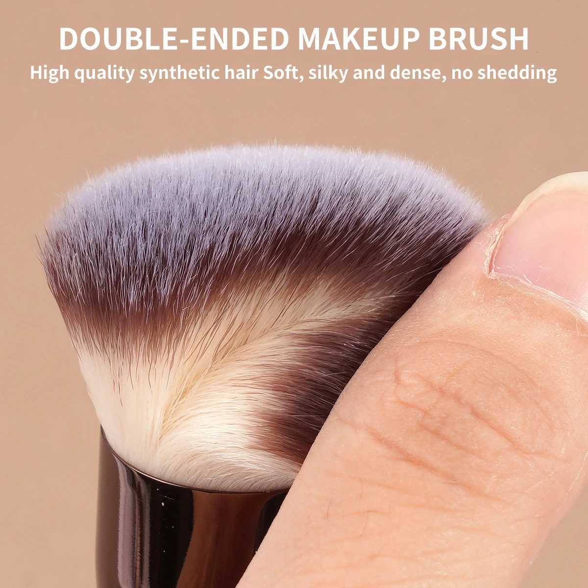 1pcs Double-Ended Foundation Makeup Brushes for Liquid Cream Powder Concealer Soft Fluffy Bristle Cosmetic Beauty Tools Z260408