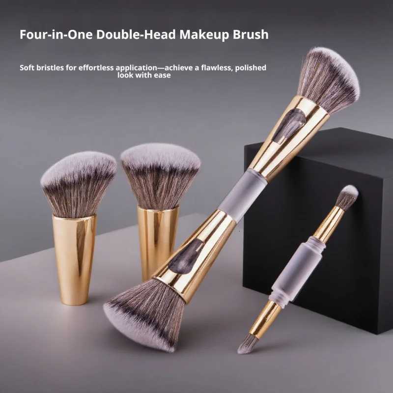 Dual-head four-in-one makeup brush multifunctional foundation brush blush brush detachable beauty tool Z260408