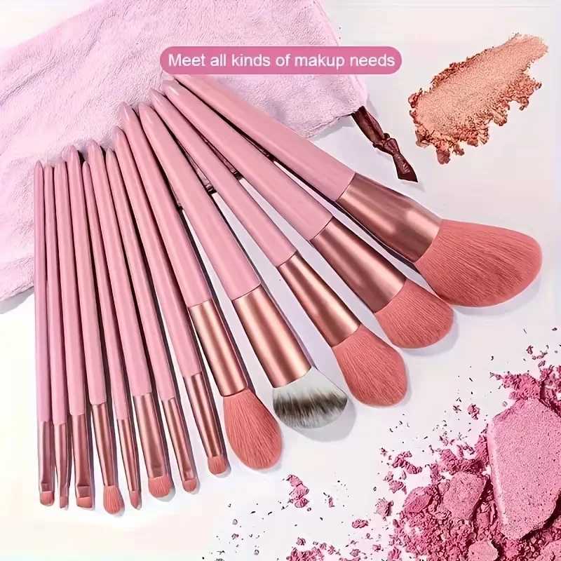 13pcs Makeup Brushes Ultra-soft Foundation Blush and Eyeshadow Brushes Suitable for Face and Eye Makeup for Girls Holiday Gifts Z260408