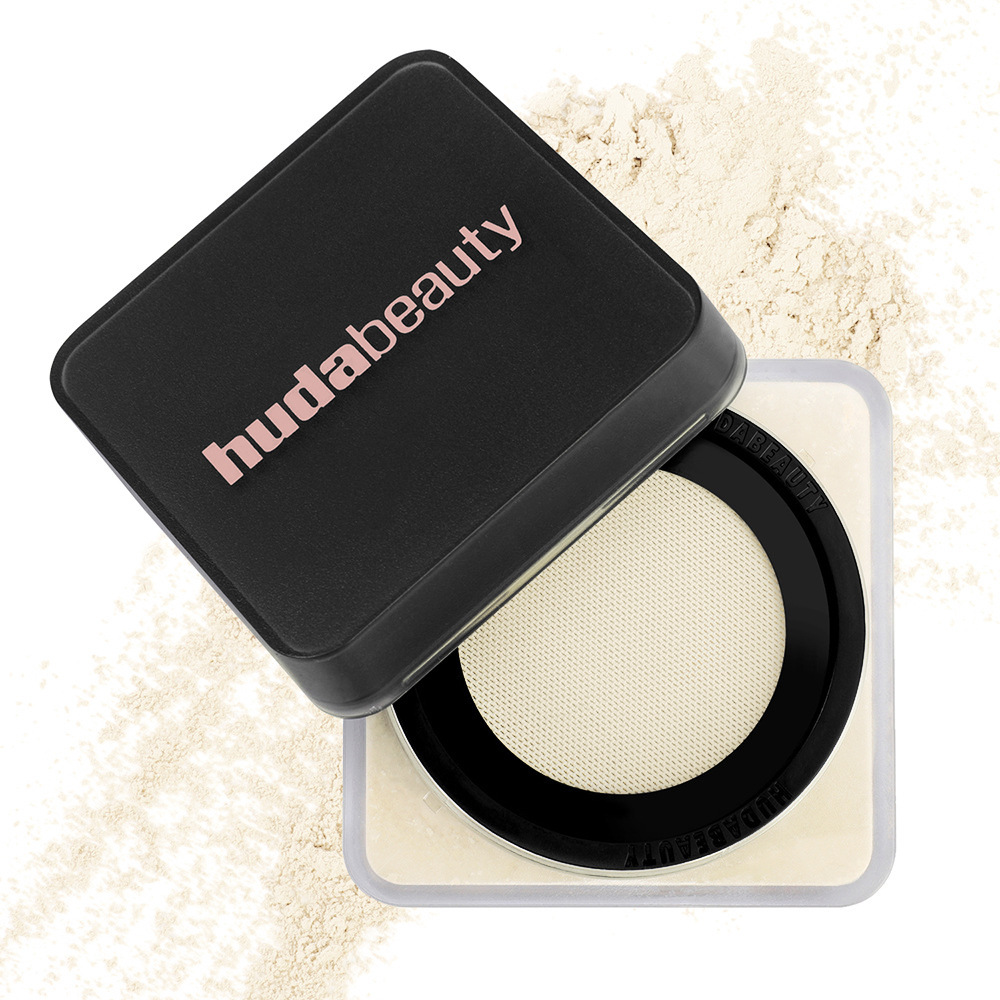 Huda Beauty Pound Cake Monochrome Loose Powder Compact 20g Cherry Blossom Setting Powder Ideal For Baking Oil Control & Long-Lasting Flawless Smooth C