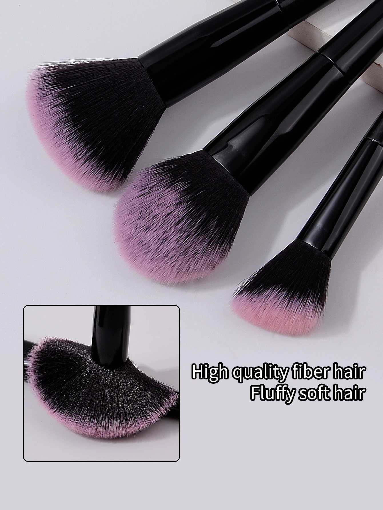 19PCS set of 12 makeup brush sets 3pcs triangular powder puff 3pcs non-powder makeup egg 1pcs makeup brush storage bucket Z260408