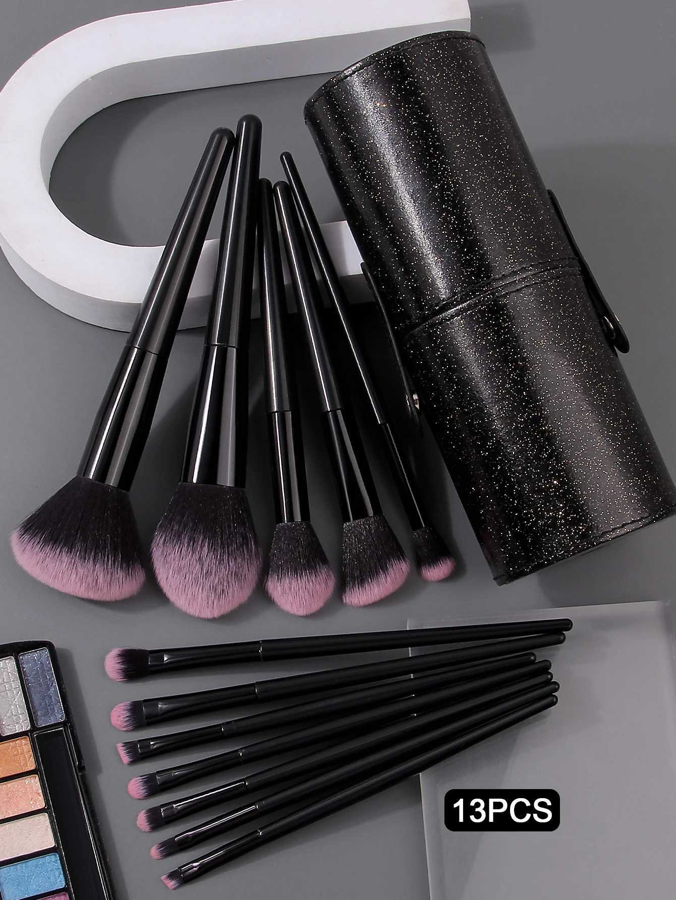 Shining Star Bucket 13PCS Makeup Brush Set 12 Synthetic Bristle Makeup Brushes Portable Storage Novice Full Set Of Tools Z260408