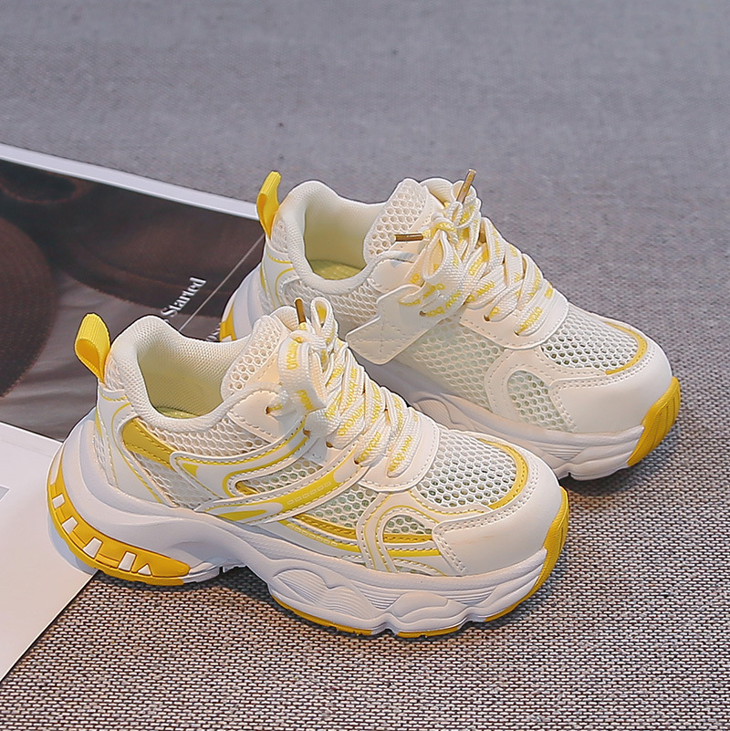 Kids Fashion Mesh Dad Sneakers Unisex Children Comfortable Breathable Athletic Walking Shoes for Outdoor School Daily for All Seasons Free shipping