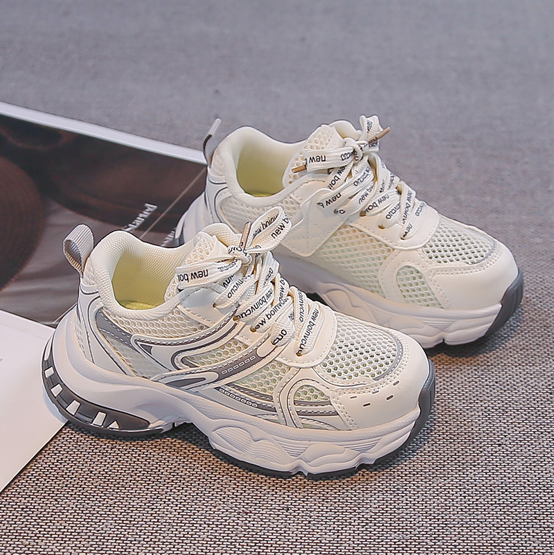 Kids Fashion Mesh Dad Sneakers Unisex Children Comfortable Breathable Athletic Walking Shoes for Outdoor School Daily for All Seasons Free shipping