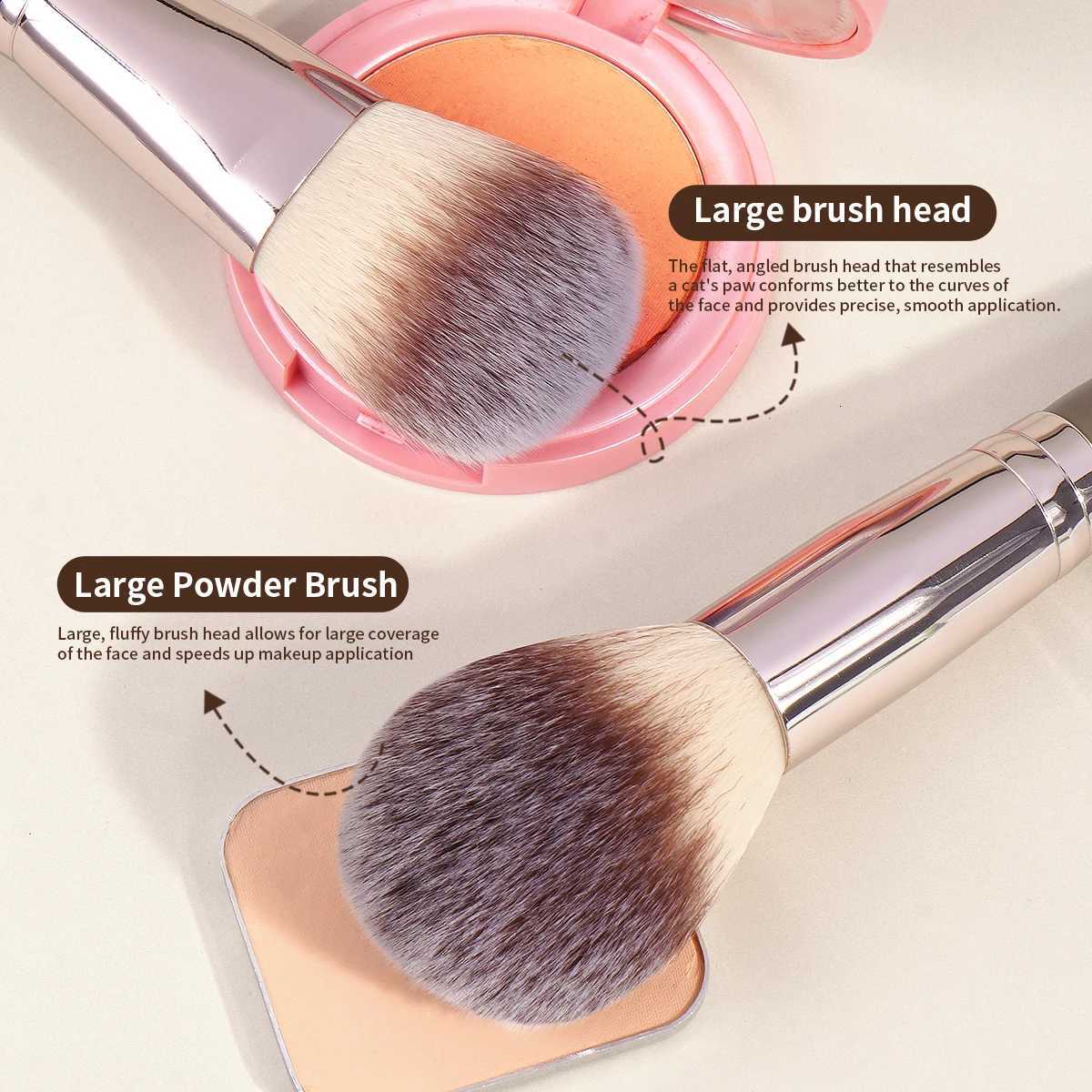 MAANGE 17pcs Professional Makeup Brush Set Foundation Concealers Eye Shadows Powder Blending Kabuki Contour Brushes Beauty Tools Z260408