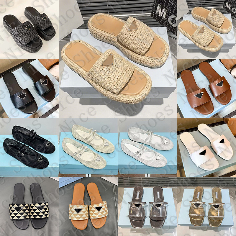 Free Shipping Designer sandals slides clogs heels slippers raffia sliders clog shoes for mens d h gate womens sandal sandles mules platform sandale Flip Flops