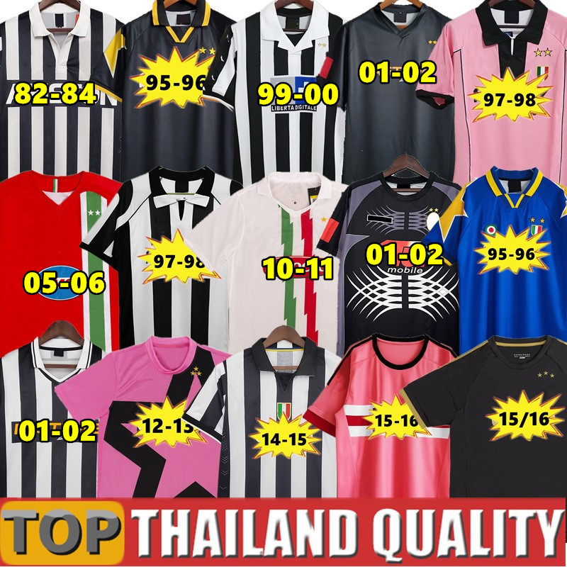 Retro soccer jersey DEL PIERO Conte PIRLO 84 85 92 95 96 97 98 99 02 03 04 05 94 95 ZIDANE maillot DAVIDS BOKSIC football shirt 11 12 15 16 17 18 Classic vintage POGBA