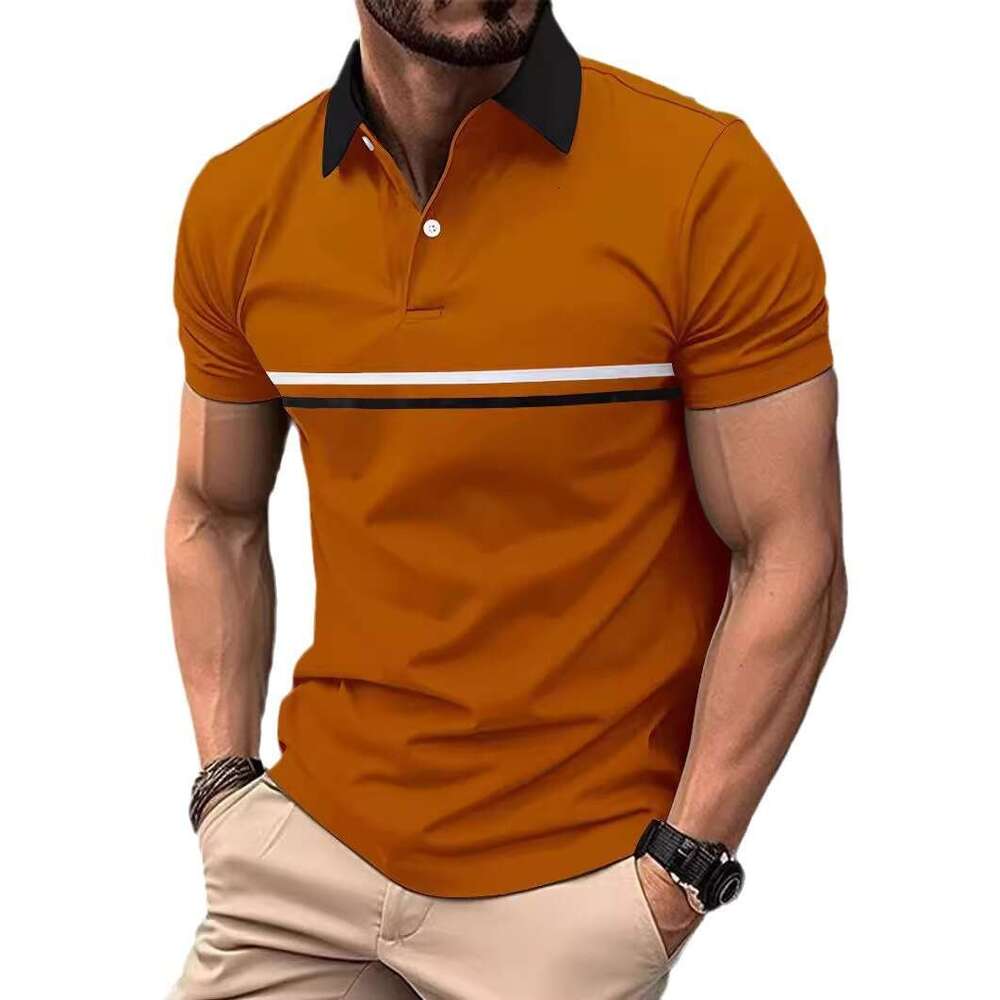 Outdoor Sports Hiking Camping Quick Dry Sun Protection Lightweight Active Polo Shirt For Men European and American Cross-Border Summer Ali - view 6