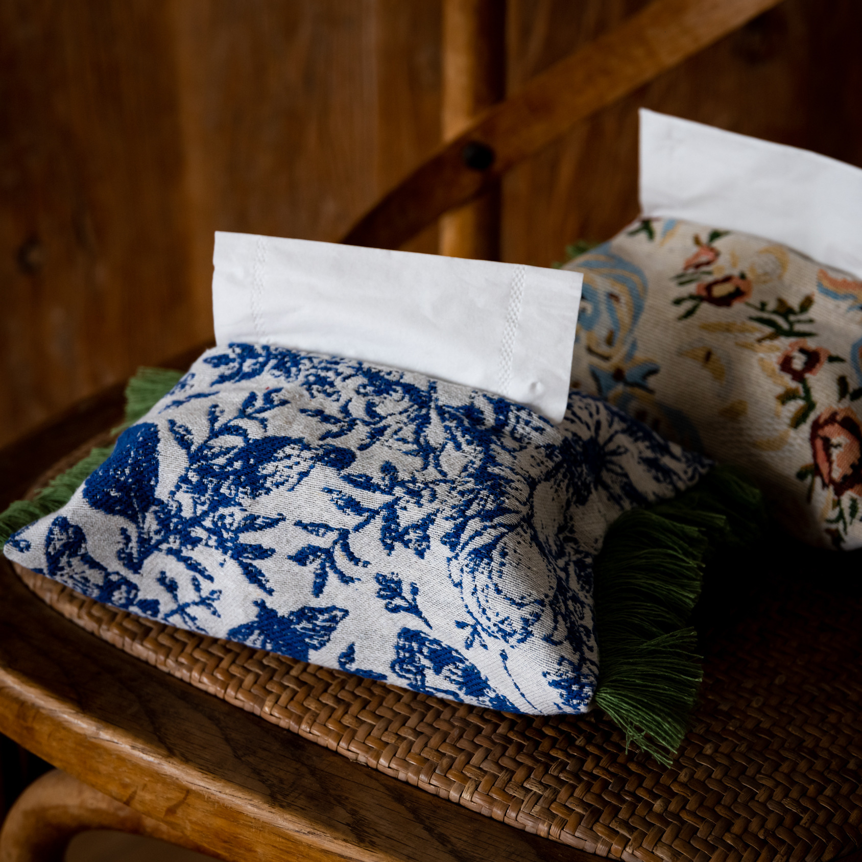 Tissue Bag Stylish Home Decor High End Removable Fabric For Dining Room And Living Room