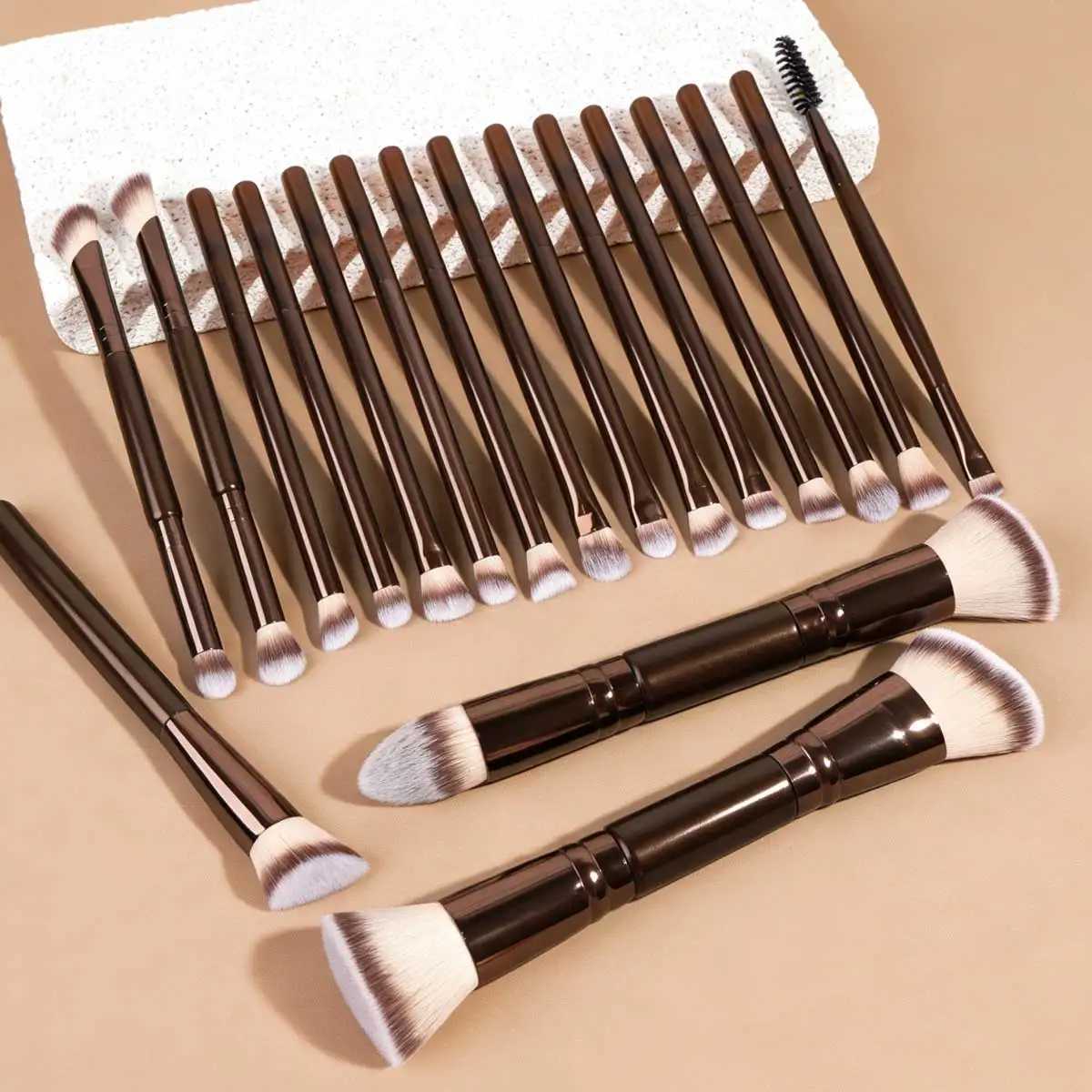 6/10/18pcs Professional Makeup Brush Set Portable Travel Makeup Brushes Dual-Ended Multifunctional Makeup Tools Set Including Z260408