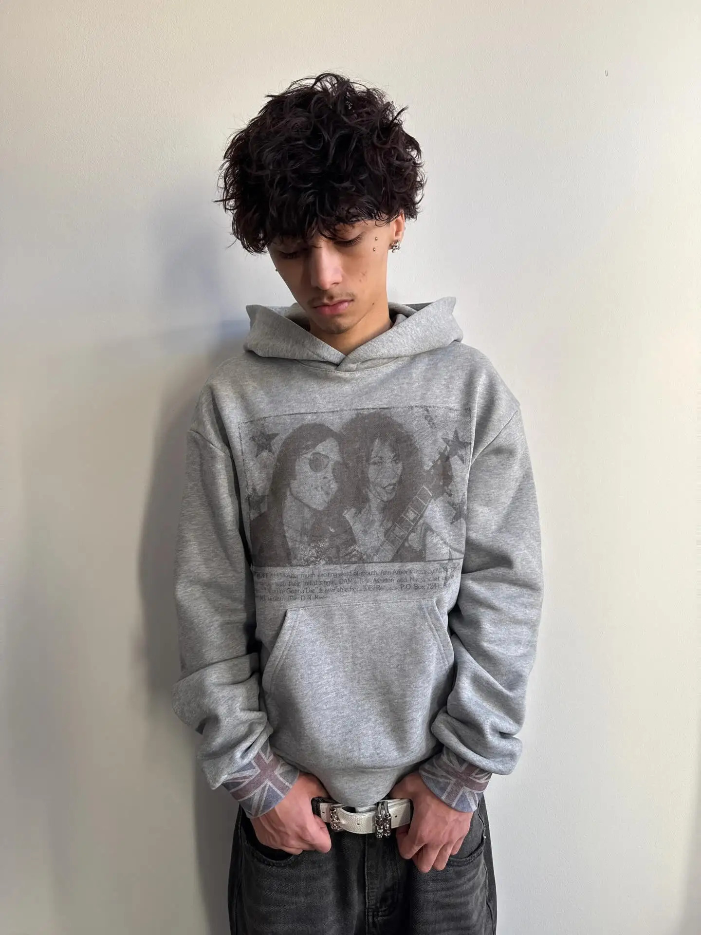 Y2K Flying Horse Hoodie Pure White Fabric Sweatshirt Men Women Fashion Art Simple Streetwear Unisex Oversized Clothing 260407