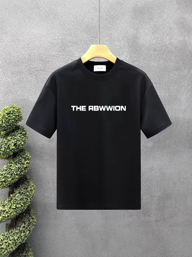2026 Summer New Arrivals Men's Crew Neck Tees | INS Trendy Loose Plus Size Casual Letter Print Fashion Tops