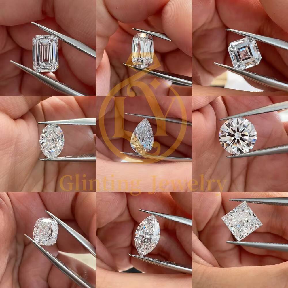 Luxury Lab Diamond Earrings Oval Shape Lab Grown Diamond 10K 14K 18K Solid Gold Stud Earrings