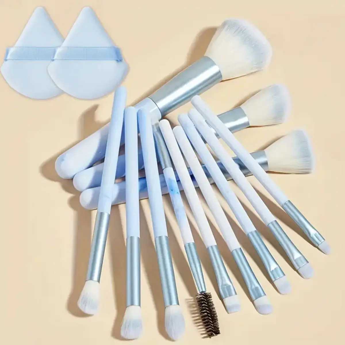 14pcs Deluxe Makeup Brush Set - Ultra-Soft Portable and Versatile Cosmetic Brushes for Flawless Foundation Blush Z260408