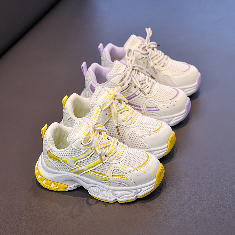 Kids Fashion Mesh Dad Sneakers Unisex Children Comfortable Breathable Athletic Walking Shoes for Outdoor School Daily for All Seasons Free shipping