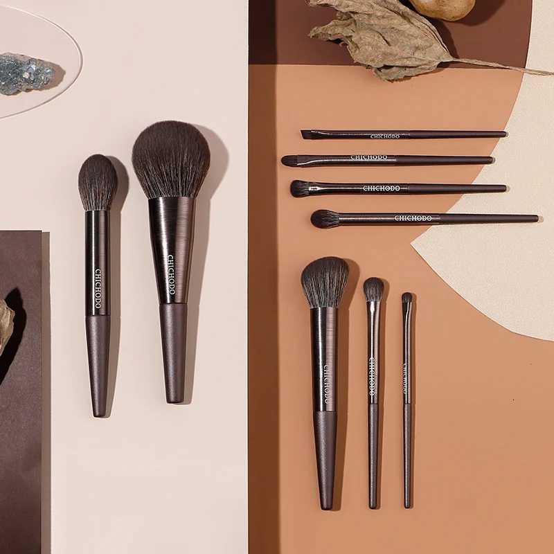 9pcs/set High quality Makeup brushes Powder sculpting Highlighter Eyeshadow Make up Brush kit Smudge Crease eyebrow brush Z260408